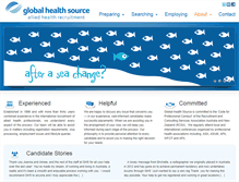 Tablet Screenshot of globalhealth.com.au